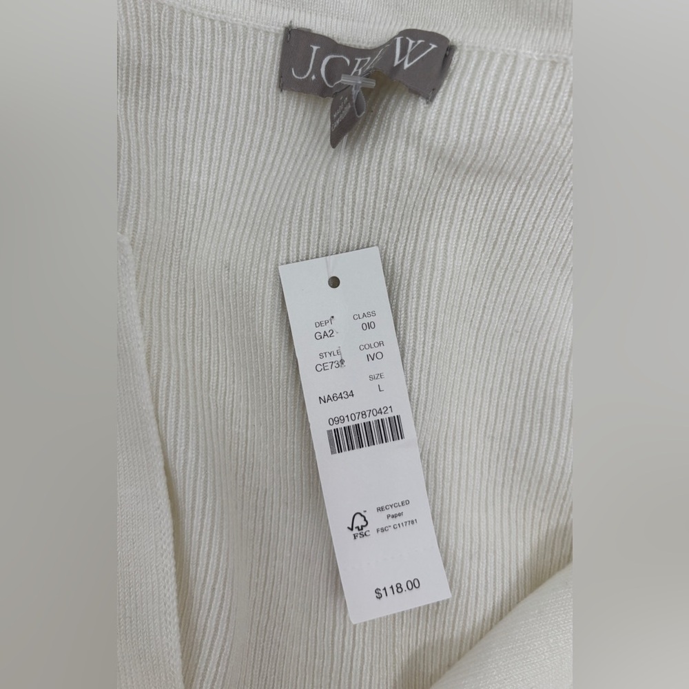 J.Crew Fitted pullover sweater in TENCEL™ lyocell blend - Picture 4 of 6